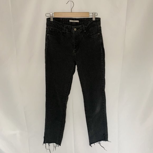 Levi's 712 Slim Jeans Size 29 Black - Picture 2 of 7